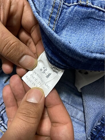 34 Beden Erkek pantolon