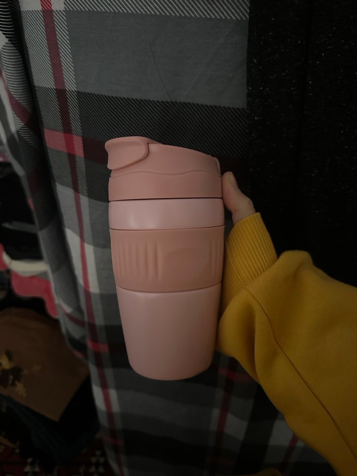 Pastel Pembe Çocuk Termos Şişesi - Görsel 3