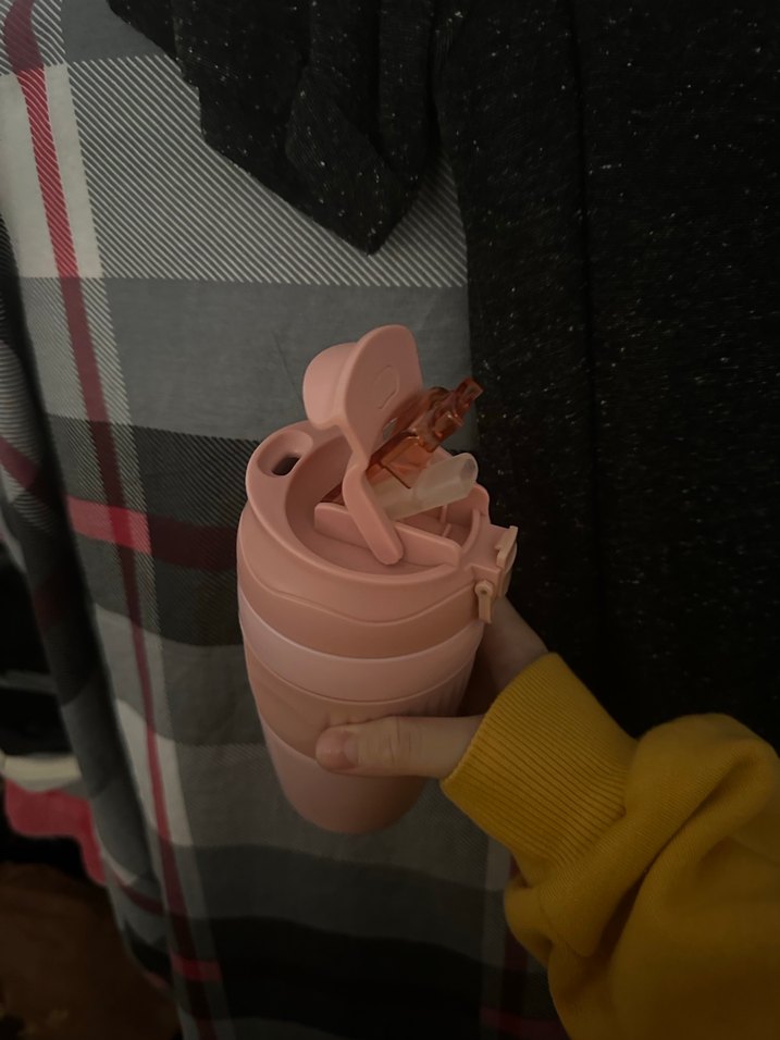 Pastel Pembe Çocuk Termos Şişesi - Görsel 5