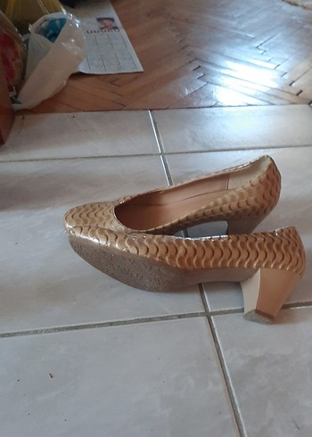 Diğer Diger Bej Dolgu Topuk Kadın Babet