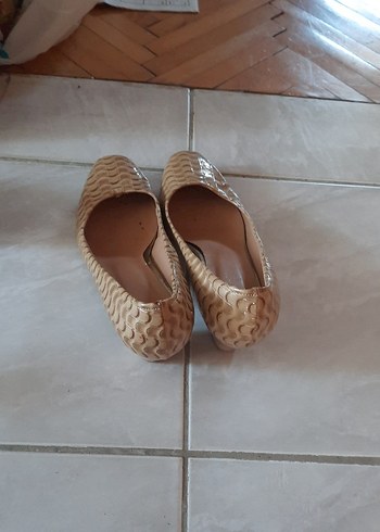39 Beden ten rengi Renk Diger Bej Dolgu Topuk Kadın Babet