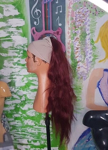 at kuyruğu tokalı peruk  - Görsel 8