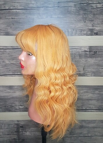 dalgalı kahküllü harıka peruk oranc - Görsel 5