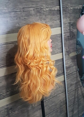 dalgalı kahküllü harıka peruk oranc - Görsel 8