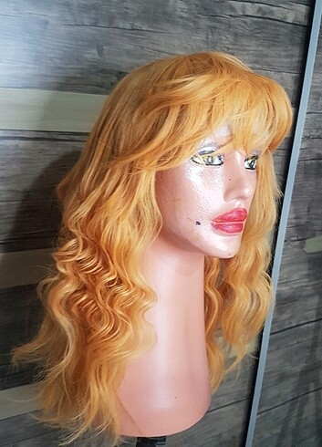 dalgalı kahküllü harıka peruk oranc - Görsel 3
