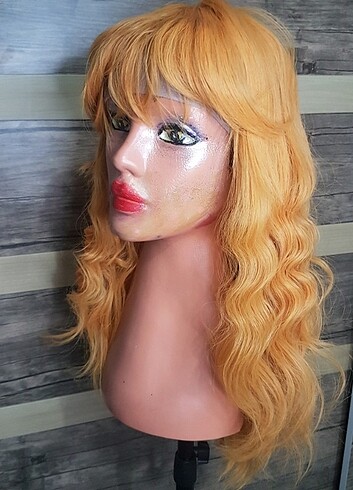 dalgalı kahküllü harıka peruk oranc - Görsel 2