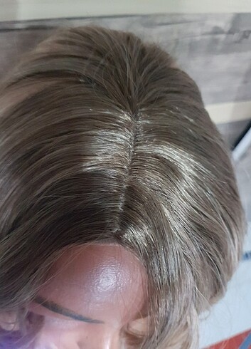 koyu dib perçemli uzun peruk - Görsel 7