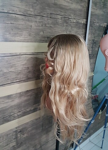 koyu dib perçemli uzun peruk - Görsel 10