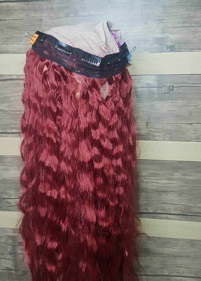 yarım ay çıt çıt saç peruk - Görsel 3