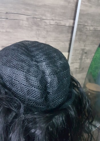 Siyah Dalgalı Sentetik Peruk - Görsel 10