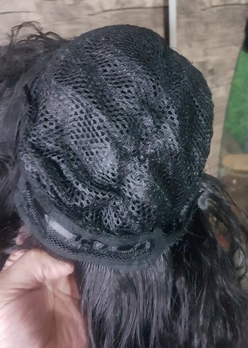 Siyah Dalgalı Sentetik Peruk - Görsel 12