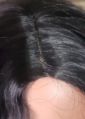 Siyah Dalgalı Sentetik Peruk - Görsel 6