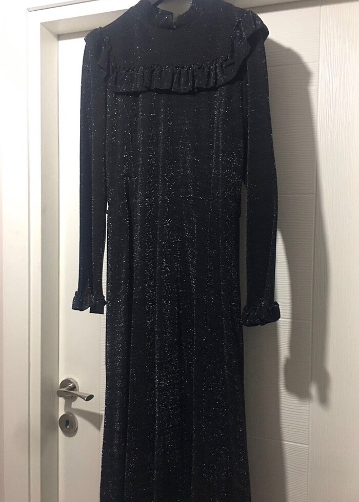 Simli abiye elbise - Görsel 3