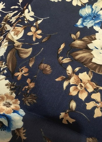 Vakko Lacivert İpek eşarp - Görsel 6