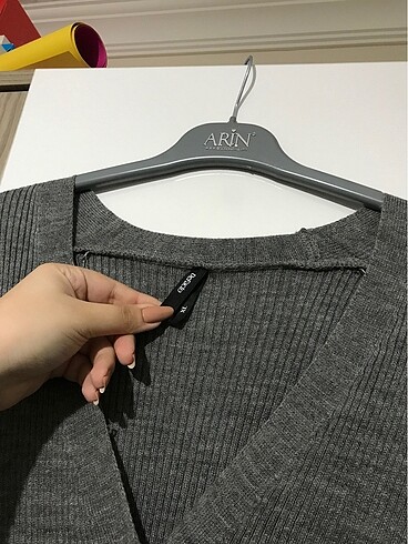xl Beden gri Renk hırka