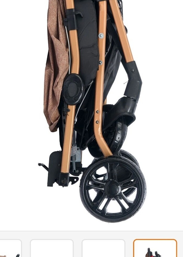 Cift tarafli katlanır bebek arabasi - Görsel 3