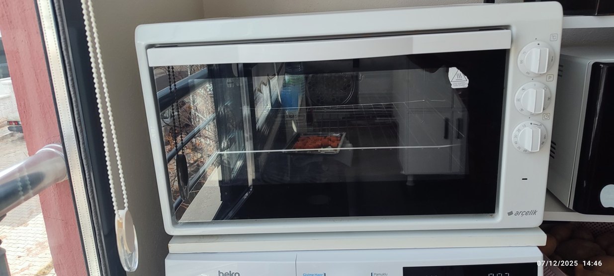 Beyaz Mini Fırın 3 Ayarlı Düğme - Görsel 3