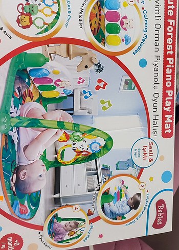 Sesli ve Işıklı Orman Piyanolu Oyun Halısı - Görsel 2