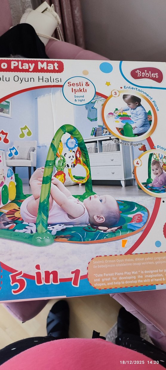 Sesli ve Işıklı Orman Piyanolu Oyun Halısı - Görsel 3