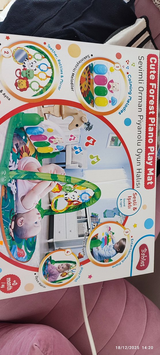 Sesli ve Işıklı Orman Piyanolu Oyun Halısı - Görsel 2