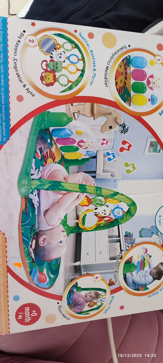 Sesli ve Işıklı Orman Piyanolu Oyun Halısı - Görsel 4