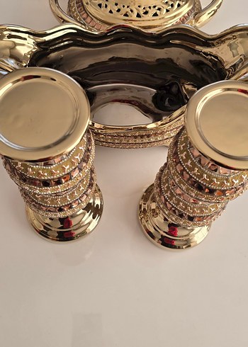 masa takımı ,

Parlak Altın Renkli Dekoratif Vazo - Görsel 2