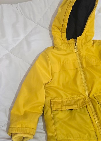 Sarı Erkek Çocuk Fermuarlı Mont - Görsel 4