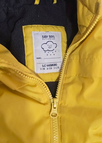 Sarı Erkek Çocuk Fermuarlı Mont - Görsel 2