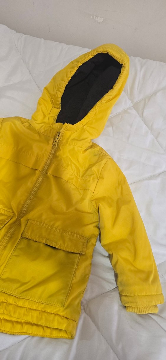 Sarı Erkek Çocuk Fermuarlı Mont - Görsel 5