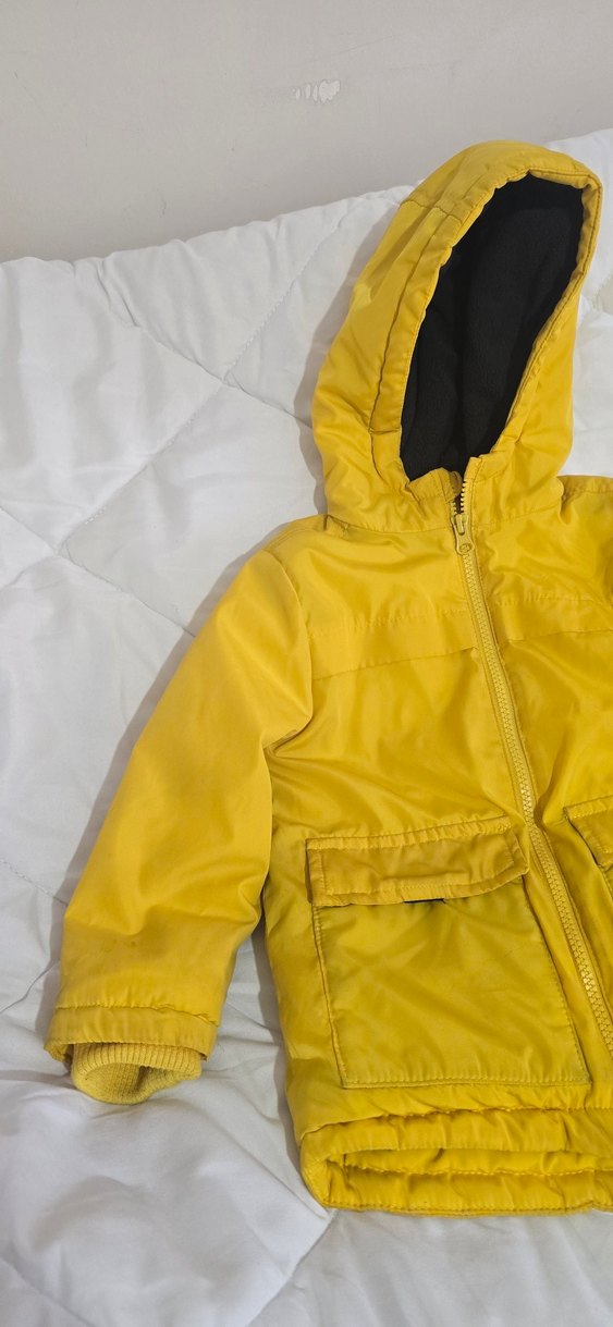 Sarı Erkek Çocuk Fermuarlı Mont - Görsel 4