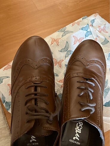 Kahverengi topuklu ayakkabı - Görsel 6