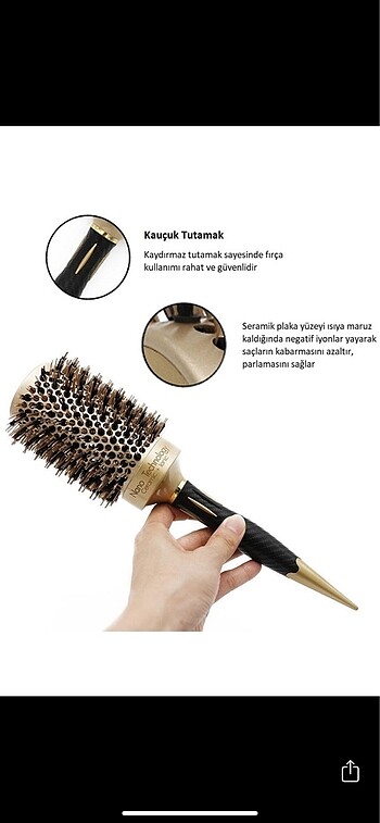 Seramik termal fön tarağı
