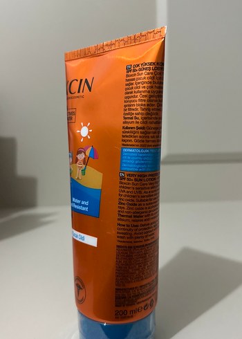 Çocuklar için SPF 50+ Yüksek Koruma Güneş Losyonu - Görsel 3