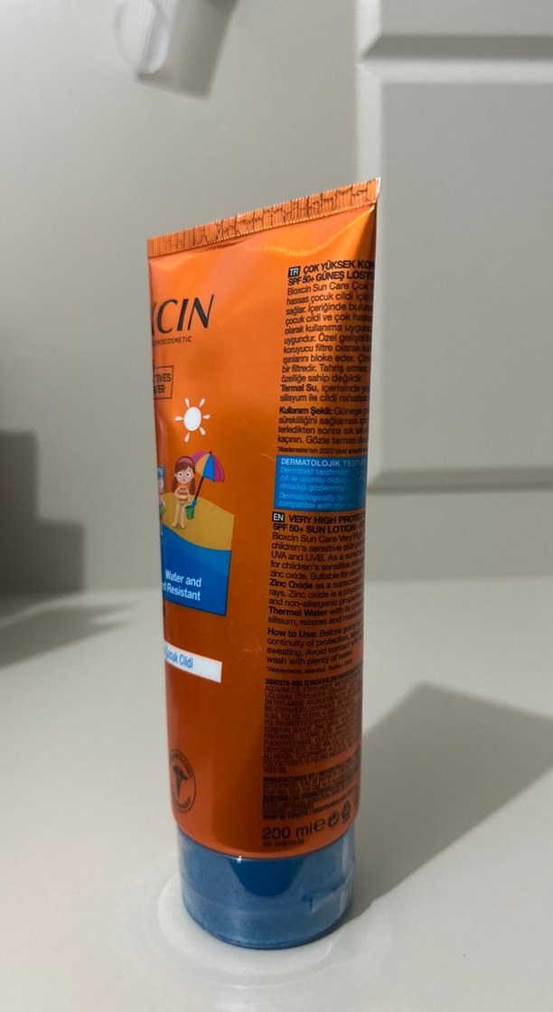 Çocuklar için SPF 50+ Yüksek Koruma Güneş Losyonu - Görsel 3