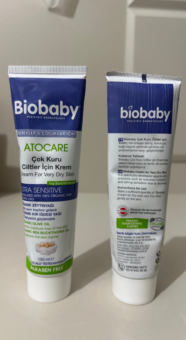 Biobaby Çok Kuru Ciltler İçin Krem 100ml - Görsel 2