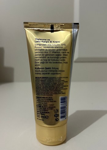 Bioder Q10 Yaşlanma ve Leke Karşıtı El Kremi 50ml - Görsel 2