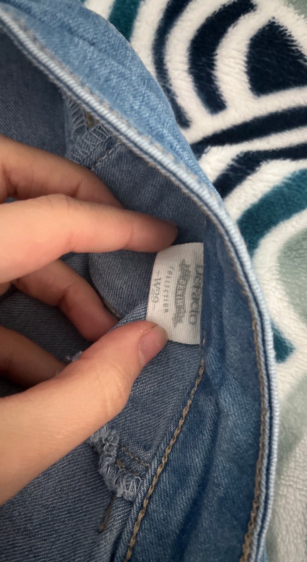 Kadın Mavi Elastik Bel Rahat Kesim Denim Pantolon - Görsel 2