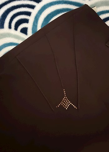 Drapeli Kahverengi Uzun Kadın Etek - Görsel 2