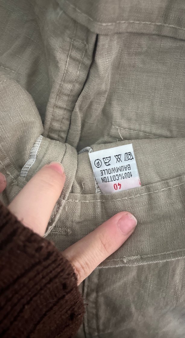 Bermuda camel kapri - Görsel 3