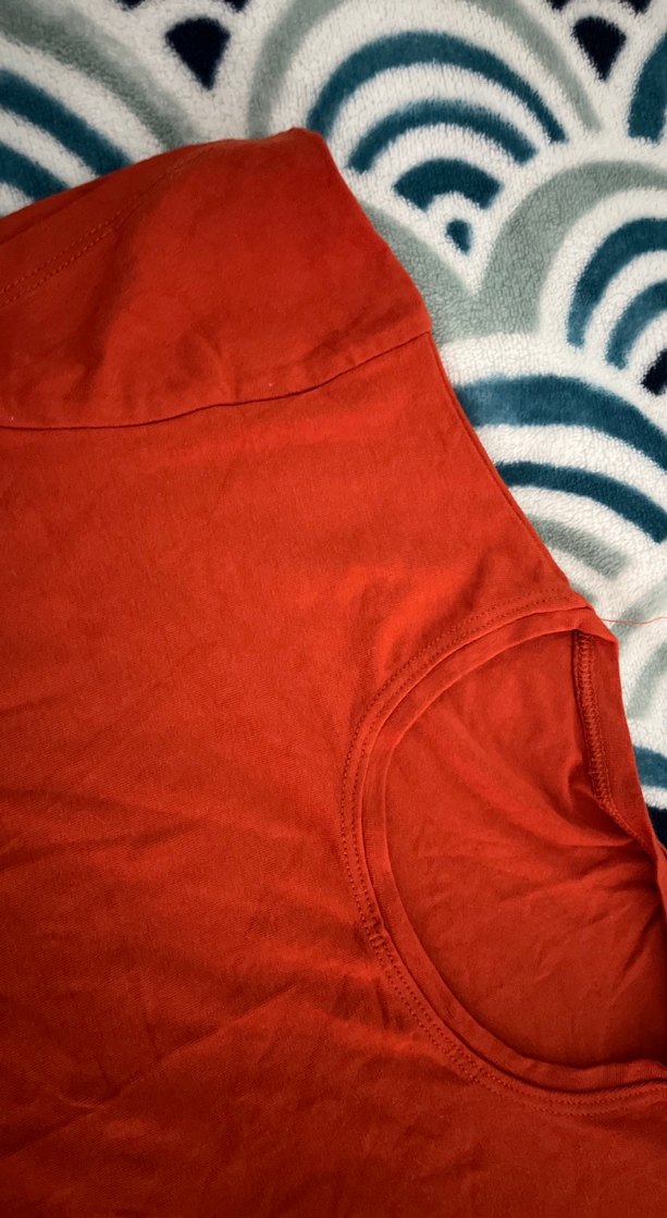 Kısa Kollu turuncu Kadın tshirt - Görsel 2