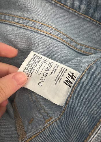 Gri Mavi Bol Kesim Kadın Kot Pantolon - Görsel 4