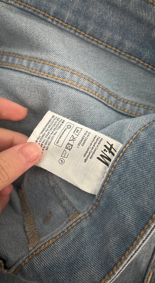 Gri Mavi Bol Kesim Kadın Kot Pantolon - Görsel 4