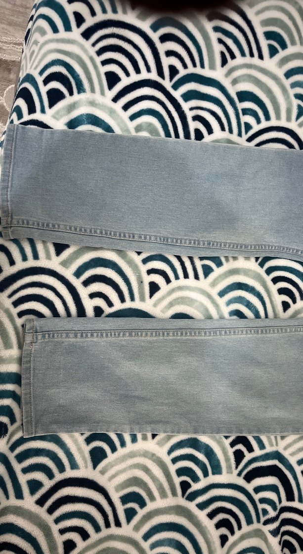 Gri Mavi Bol Kesim Kadın Kot Pantolon - Görsel 2