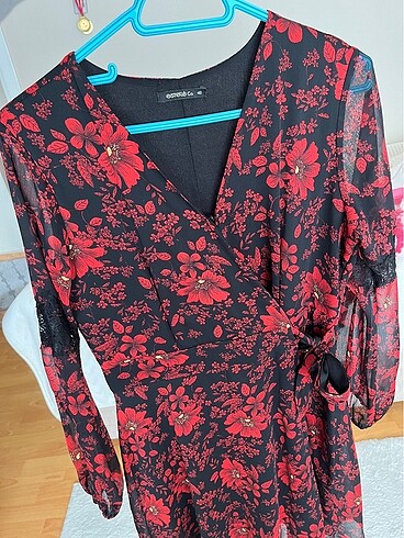 40 Beden bordo Renk Elbise