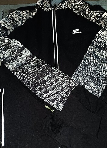 m Beden siyah Renk Dekatlon Kalenji Koşu ve bisiklet tayt sweatshirt