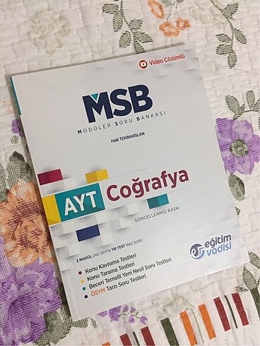 msb ayt cografya test kitabi