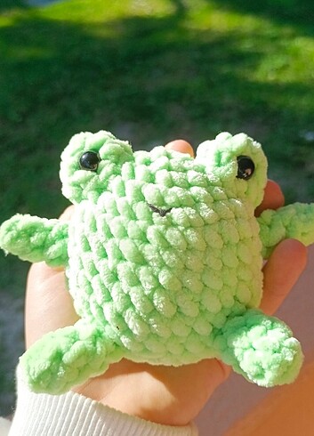  Beden Renk Sevimli kurbağa amigurumi