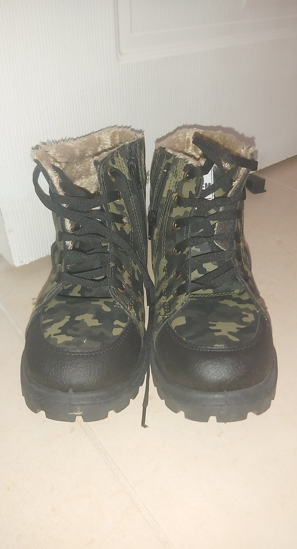 Kürk Detaylı Kamuflaj Kadın Outdoor Bot - Görsel 2