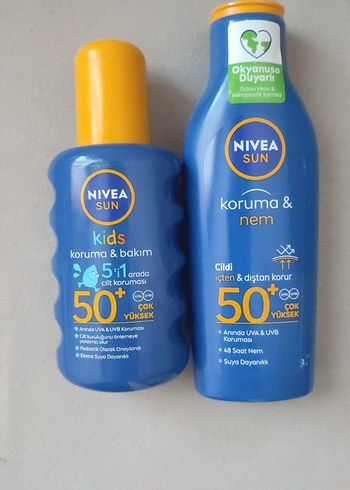 Nivea Sun Kids ve Koruma & Nem SPF 50+ Güneş Koruyucu