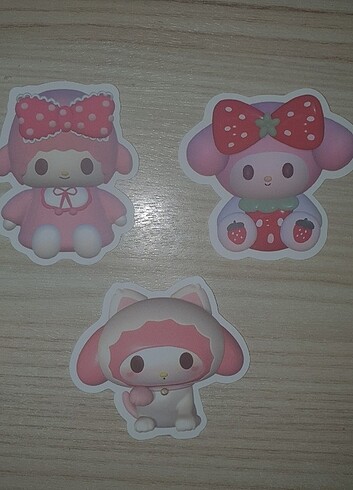  My melody hello kitty sanrio karakter stickerler stıkers etiket